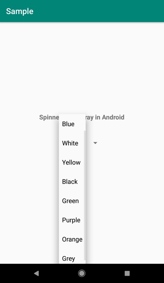 Android의 배열에서 프로그래밍 방식으로 스피너를 만드는 방법은 무엇입니까? 