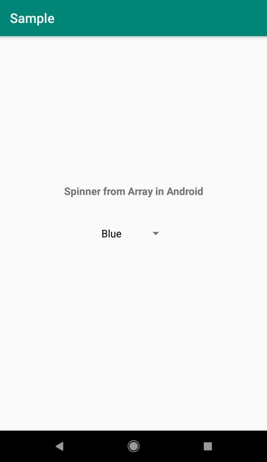 Android의 배열에서 프로그래밍 방식으로 스피너를 만드는 방법은 무엇입니까? 