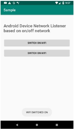 온/오프 네트워크를 기반으로 Android 장치 네트워크 리스너를 만드는 방법은 무엇입니까? 