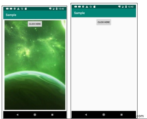 Android에서 ImageView를 지우는 방법은 무엇입니까? 
