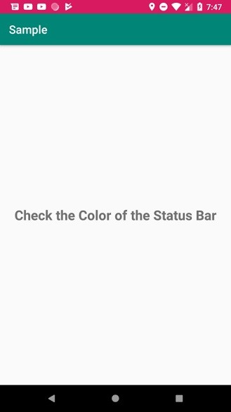 앱 Android와 일치하도록 상태 표시줄 색상을 변경하는 방법은 무엇입니까? 