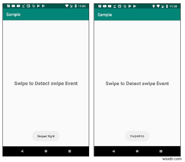Android에서 왼쪽/오른쪽 및 위/아래로 스와이프 방향을 감지하는 방법은 무엇입니까? 