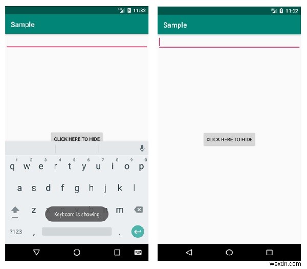 Android의 활동에서 SoftKeyboard 열기 및 닫기 수신기를 작성하는 방법은 무엇입니까? 