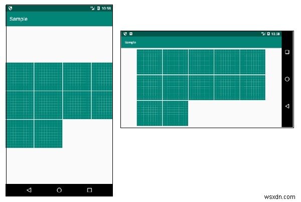 Android에서 GridLayout을 화면 크기에 맞추는 방법은 무엇입니까? 