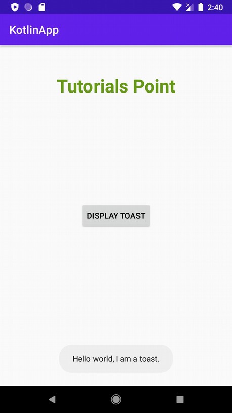 Kotlin을 사용하여 Android Toast 기간을 Toast.LENGTH_LONG보다 길게 설정하는 방법은 무엇입니까? 