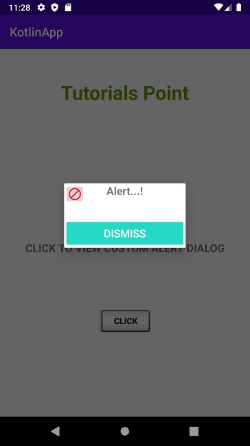 Kotlin을 사용하여 Android 앱에서 사용자 정의 경고 대화 상자를 만드는 방법은 무엇입니까? 