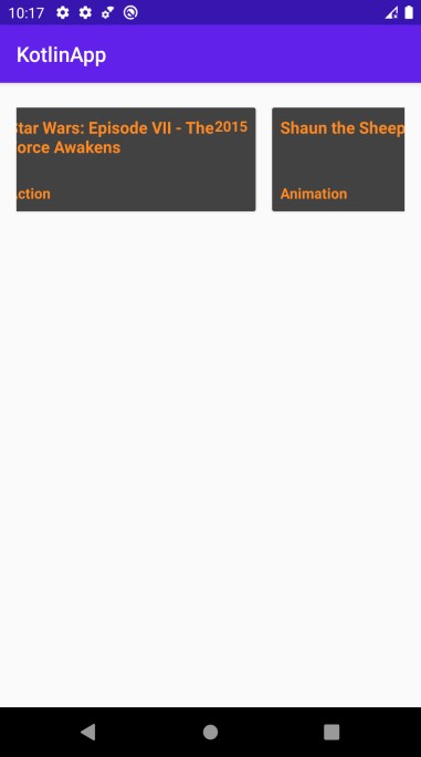 Kotlin을 사용하여 Android에서 Horizontal ListView를 만드는 방법은 무엇입니까? 