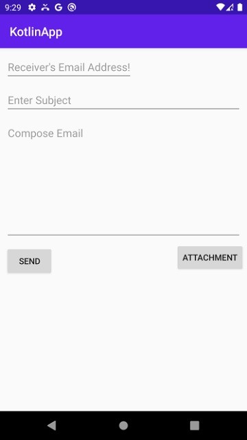 Kotlin을 사용하여 Android에서 파일이 첨부된 이메일을 보내는 방법은 무엇입니까? 