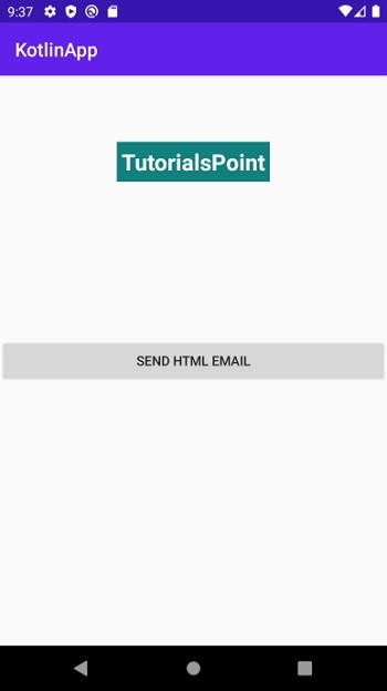 Kotlin을 사용하여 Android 앱을 사용하여 HTML 이메일을 보내는 방법은 무엇입니까? 