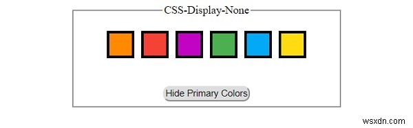 CSS 디스플레이와 가시성의 차이점 