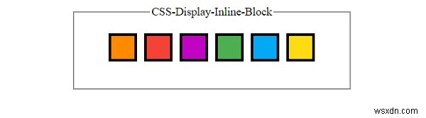 CSS로 작업하는 인라인 블록 표시 