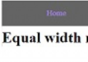 CSS를 사용하여 동일한 너비의 탐색 링크가 있는 탐색 모음을 만드는 방법은 무엇입니까? 