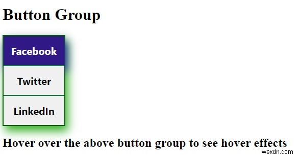 CSS로 수직 버튼 그룹을 만드는 방법은 무엇입니까? 