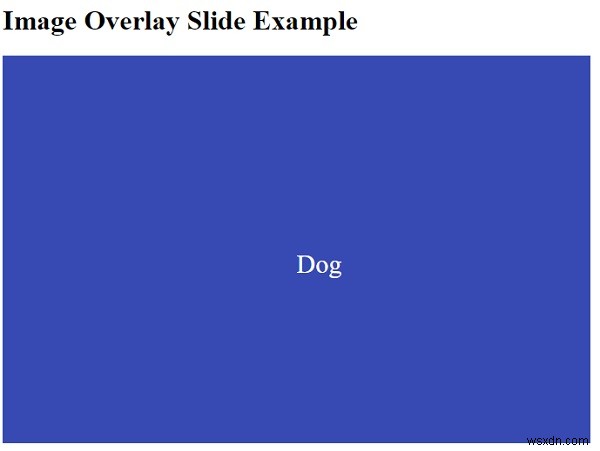 CSS로 이미지 오버레이 호버 슬라이드 효과를 만드는 방법은 무엇입니까? 