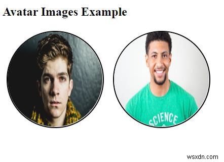 CSS로 아바타 이미지를 만드는 방법은 무엇입니까? 