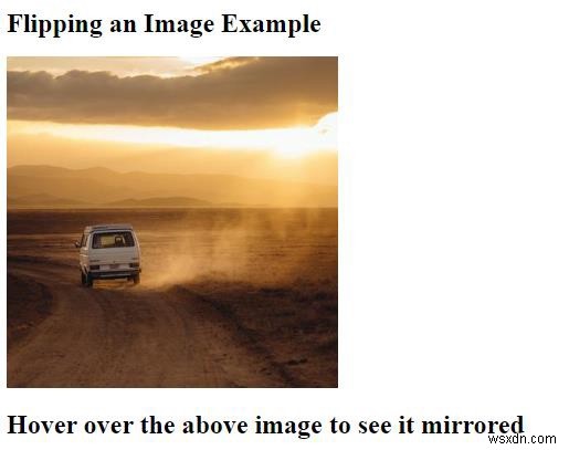 CSS로 이미지를 뒤집는 방법(거울 효과 추가) 