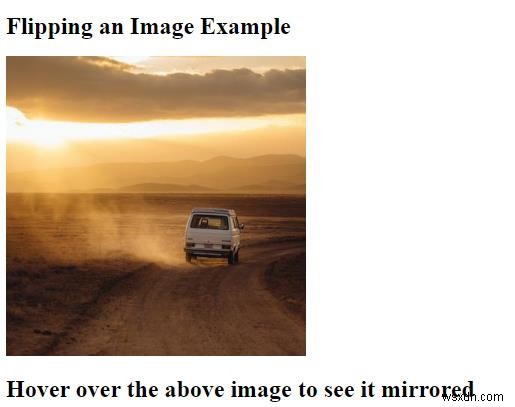 CSS로 이미지를 뒤집는 방법(거울 효과 추가) 