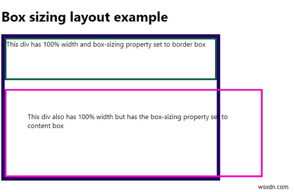 CSS3를 사용하여 Box-Sizing으로 레이아웃 만들기 
