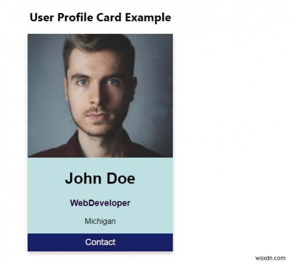 CSS로 프로필 카드를 만드는 방법은 무엇입니까? 
