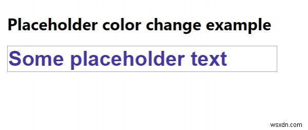 CSS로 자리 표시자 속성의 색상을 변경하는 방법은 무엇입니까? 
