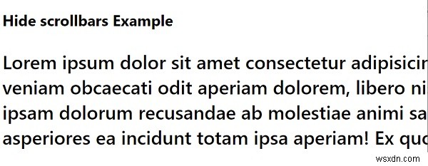 CSS로 스크롤바를 숨기는 방법은 무엇입니까? 