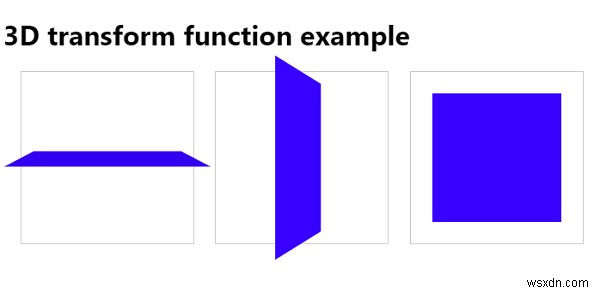 CSS3 3D 변환 함수 작업 