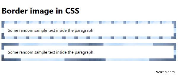 CSS에서 테두리 이미지를 만드는 방법 