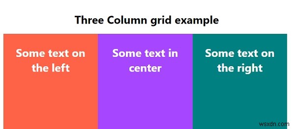 CSS로 3열 레이아웃 그리드를 만드는 방법은 무엇입니까? 