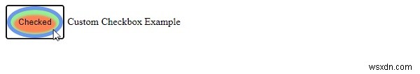 CSS 모양 속성이 있는 사용자 정의 확인란 
