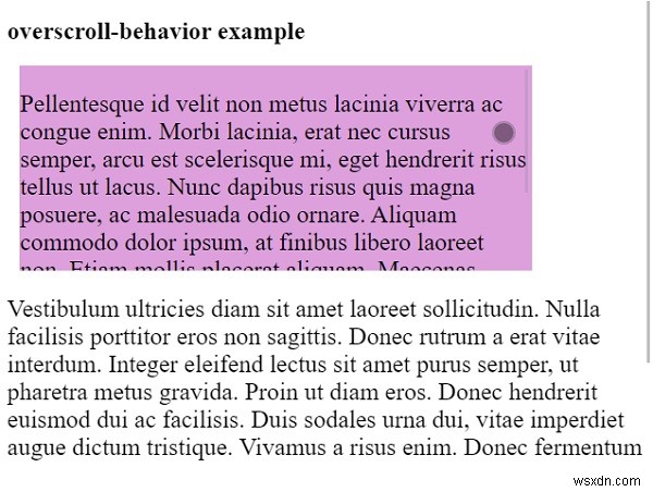 CSS를 사용하여 모바일 브라우저에서 끌어서 새로 고침 기능 비활성화 