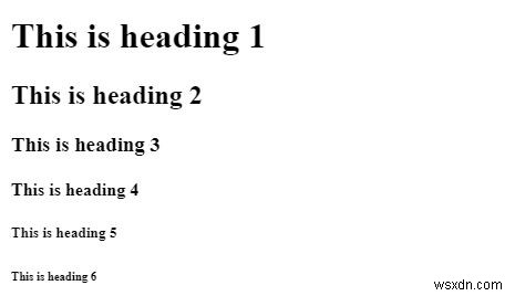 HTML 페이지에서 제목을 만드는 방법은 무엇입니까? 