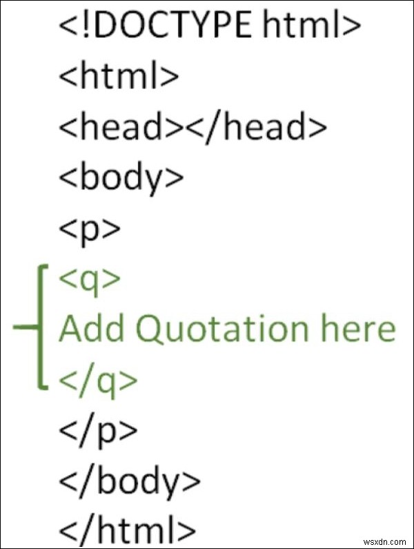 HTML에서 따옴표를 사용하는 방법은 무엇입니까? 