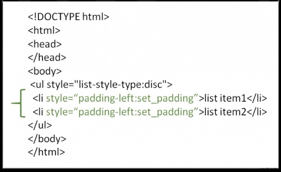 HTML에서 목록 글머리 기호와 텍스트 사이에 공간을 만드는 방법은 무엇입니까? 