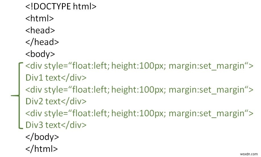 HTML에서 세 개의 분할  div 를 나란히 배치하는 방법은 무엇입니까? 