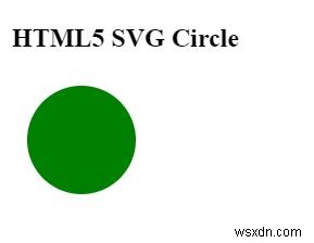 HTML5 SVG에서 원을 그리는 방법은 무엇입니까? 