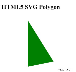 HTML5 SVG에서 다각형을 그리는 방법은 무엇입니까? 