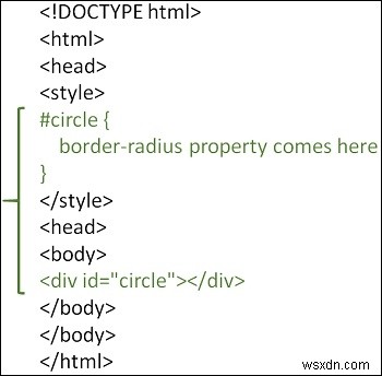 HTML 페이지에서 원을 그리는 방법은 무엇입니까? 