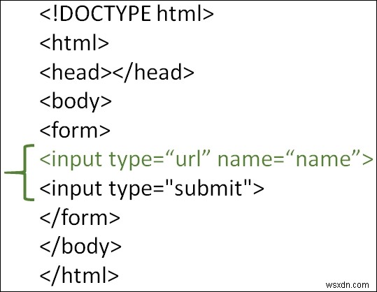 HTML에서 URL 입력 유형을 사용하는 방법은 무엇입니까? 