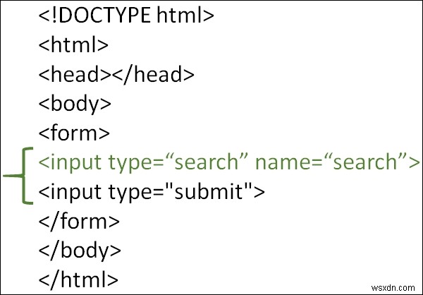 HTML에서 검색 입력 유형을 사용하는 방법은 무엇입니까? 
