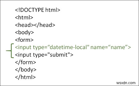 HTML에서 날짜/시간 입력 유형을 사용하는 방법은 무엇입니까? 