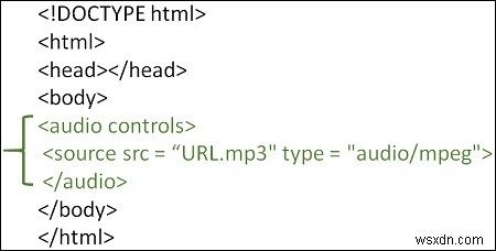 HTML 웹 페이지에 오디오 플레이어를 추가하는 방법은 무엇입니까? 