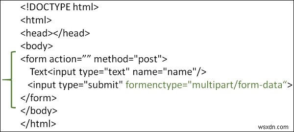 HTML에서 formenctype 속성을 사용하는 방법은 무엇입니까? 