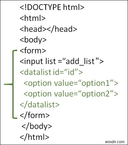 HTML에서 목록 속성을 사용하는 방법은 무엇입니까? 