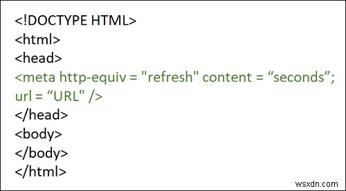 HTML 페이지에서 리디렉션하는 방법은 무엇입니까? 