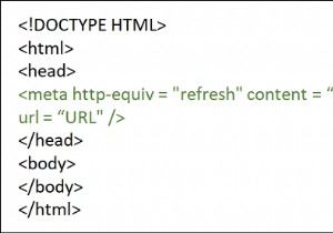 HTML 페이지에서 리디렉션하는 방법은 무엇입니까? 
