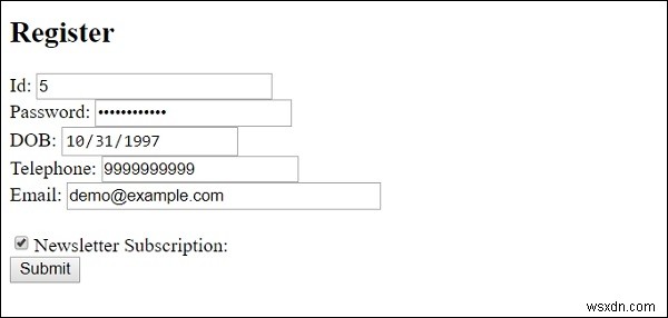 HTML  input  체크 속성 