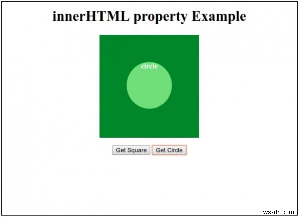 HTML DOM innerHTML 속성 