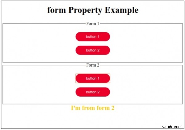 HTML DOM 입력 버튼 양식 속성 