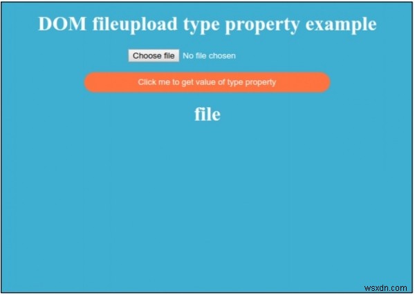 HTML DOM 입력 파일업로드 유형 속성 