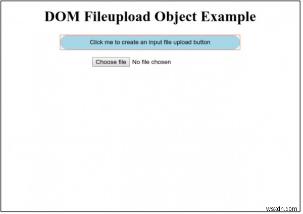 HTML DOM 입력 FileUpload 객체 